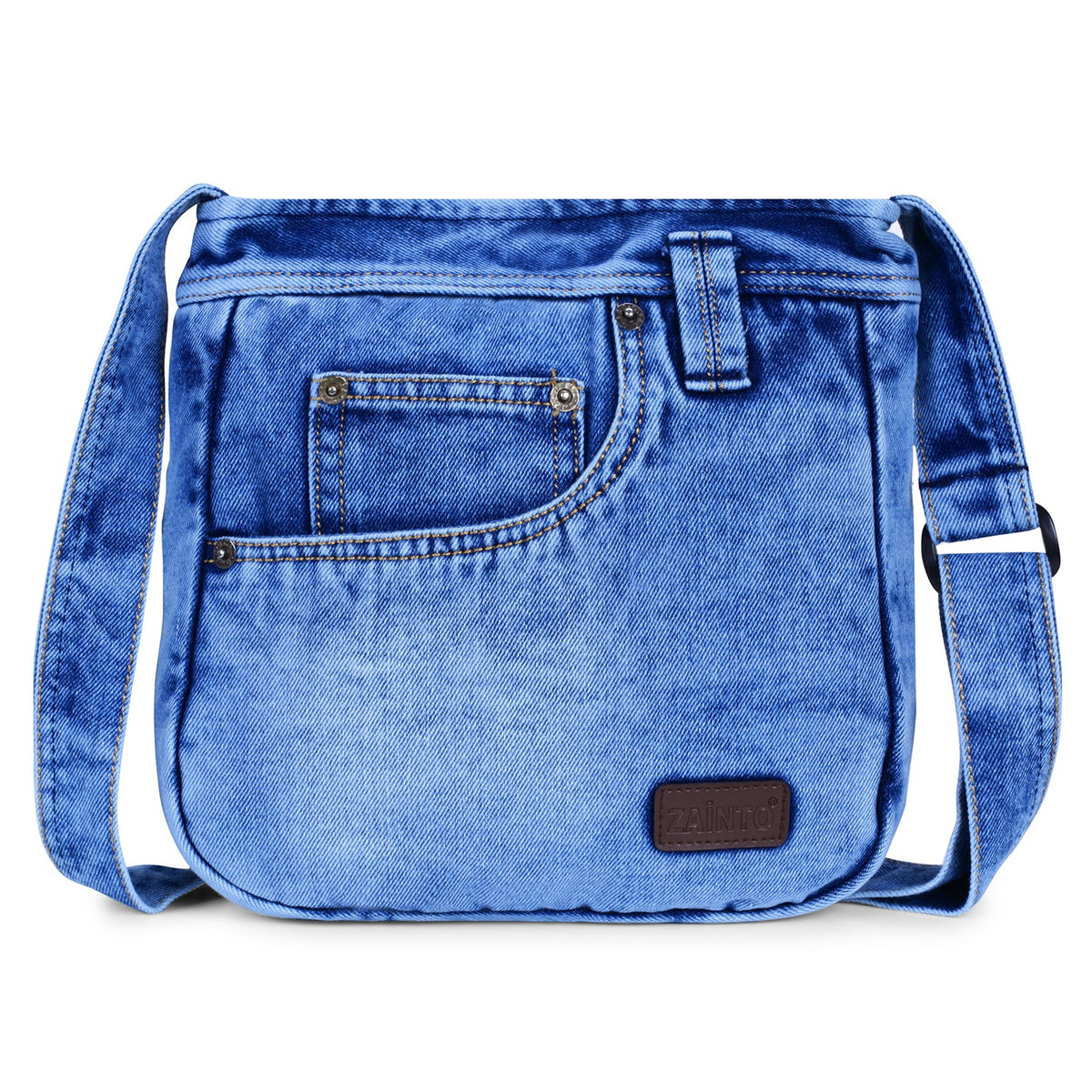 Premium Denim Sling Bag for Women and men Jeans pocket style ZAINTO Bag